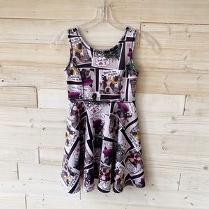 Girls Dress, Dog Collage Fabric, Size Small 5/6